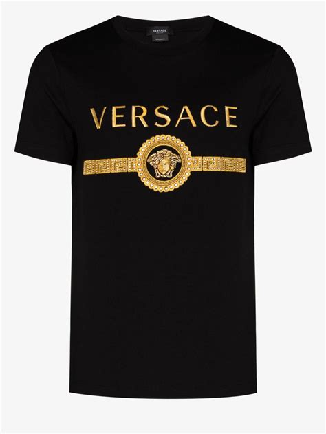 versace logo shirt men|versace graphic t shirts.